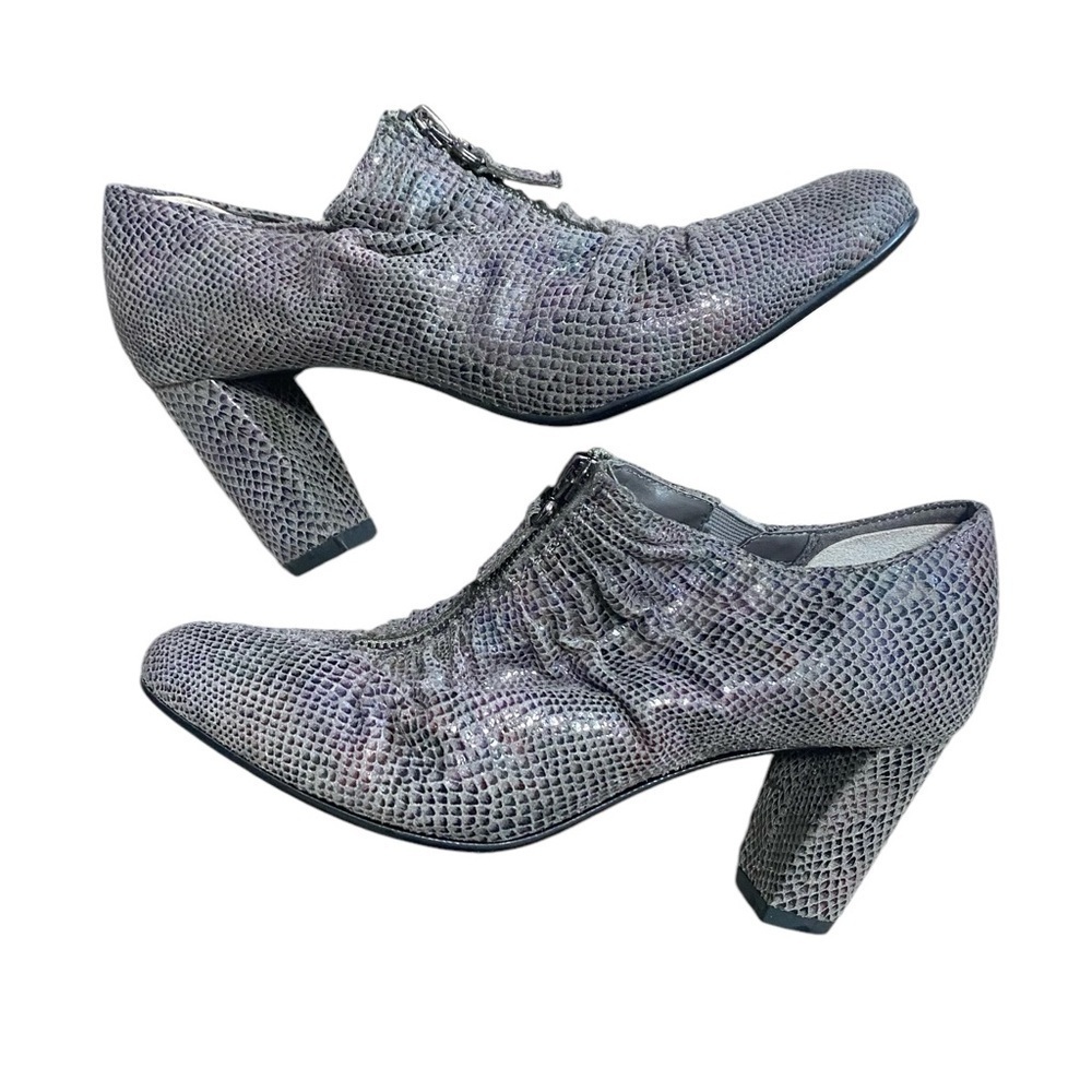 Aerosoles WOMENS Fortunate Gray Booties size 6.5,  Ruched Booties
